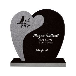 233b - Svart og grå granitt